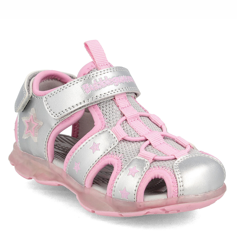 Sandalia Niña Bubblegummers Unai Plateado-rosado image number 0.0