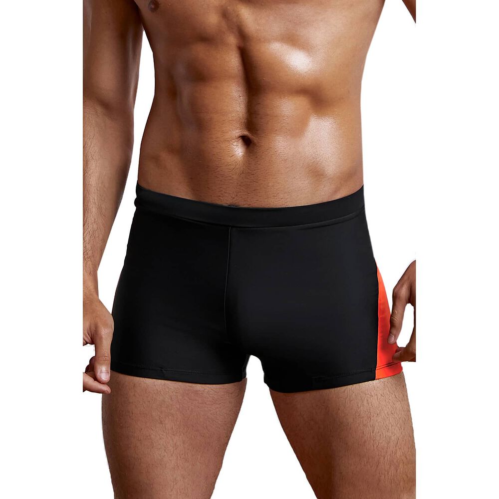 Hip Negro Short Traje De Ba&ntilde;o El&aacute;stico Sexy Hombre Gloriahoon image number 0.0