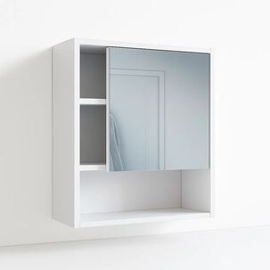 Estante Repisa De Ba&ntilde;o Con Espejo 40x15x50