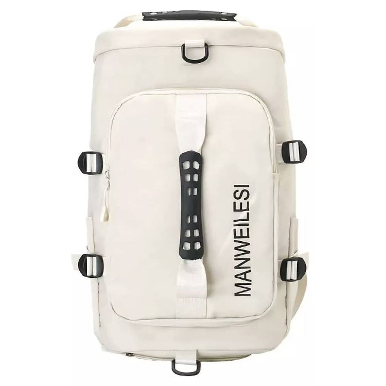 Bolso De Viaje Impermeable Mochila Multiusos Hombro Gimnasio. Crema image number 0.0