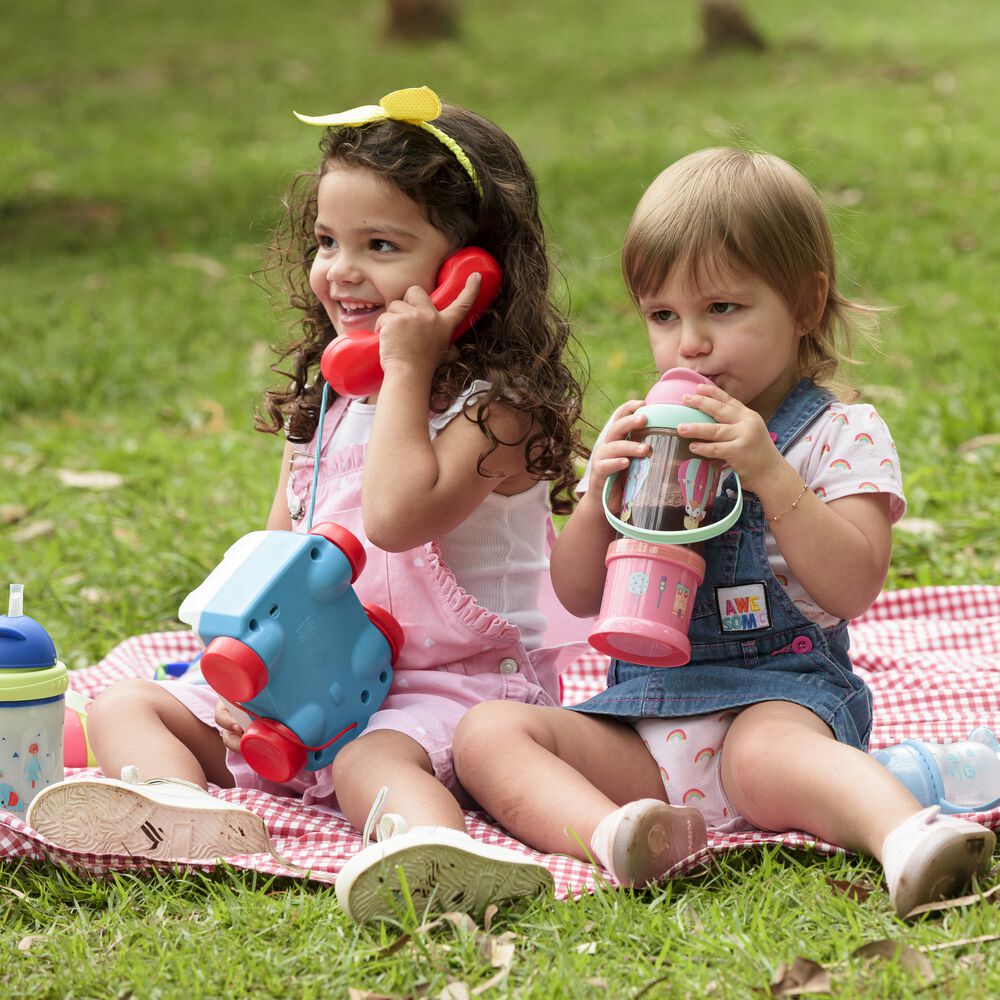 Vaso Porta Snack Fisher Price Playfyl Rosa Sunset Bb1013 image number 6.0