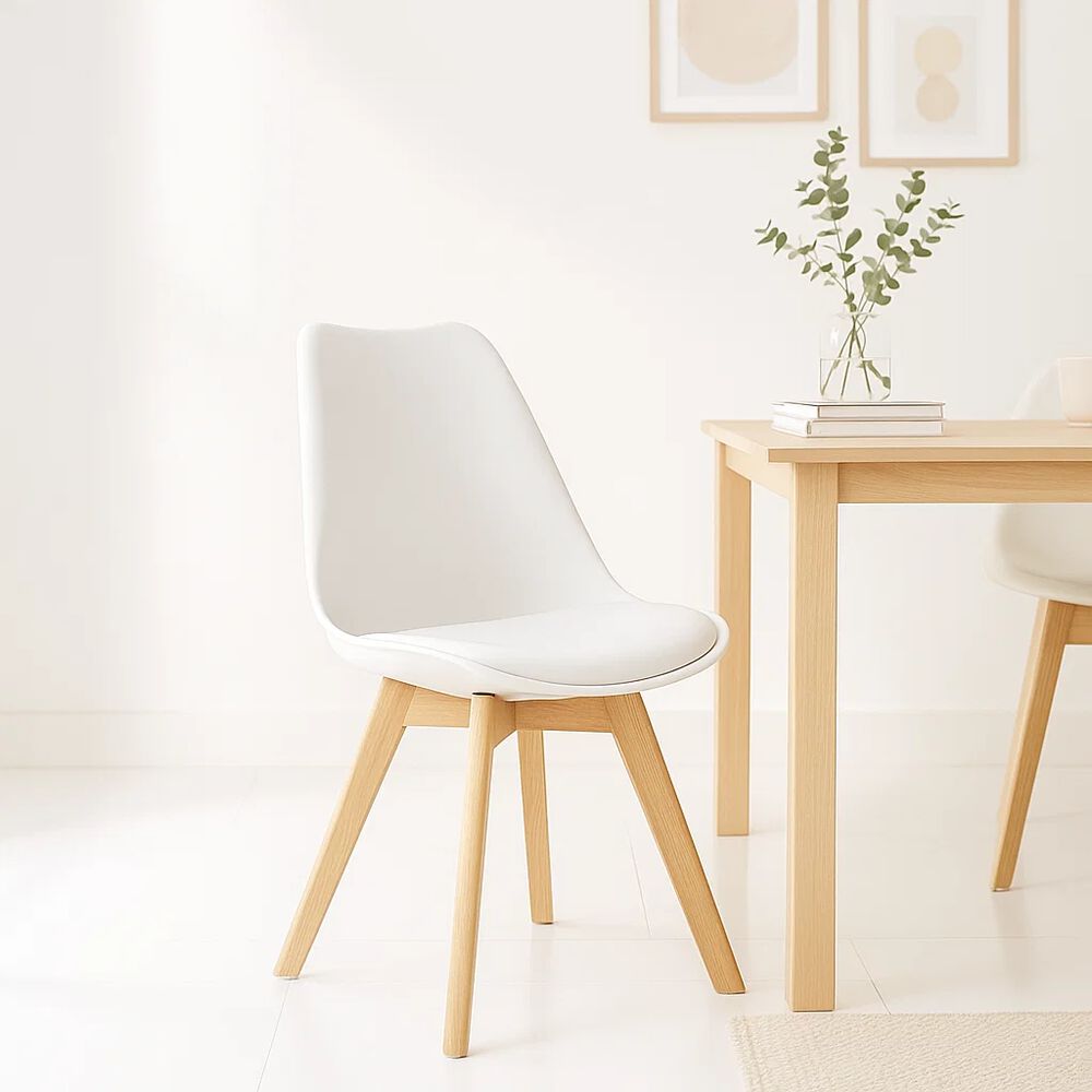 Silla Tulip Acolchada - Blanca image number 1.0