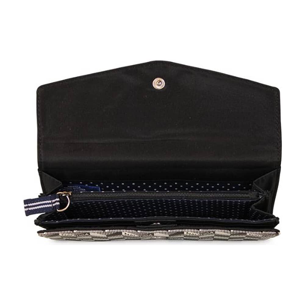Billetera De Mujer Catar Negra Nautica image number 2.0