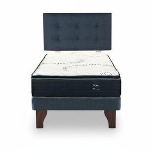 Cama Europea 1 Plaza 200 Plus Respaldo Berna