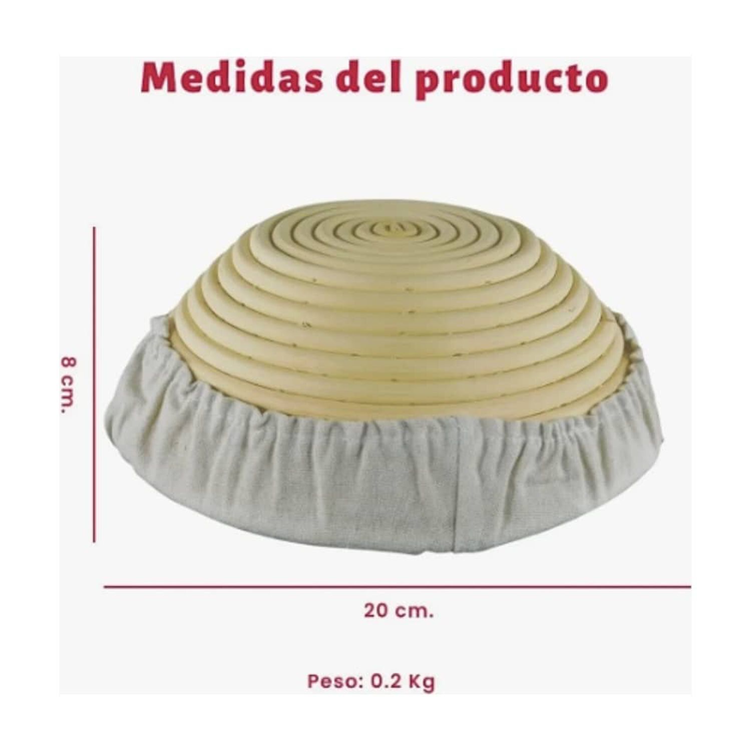 Cesta De Rattan 20cm image number 2.0