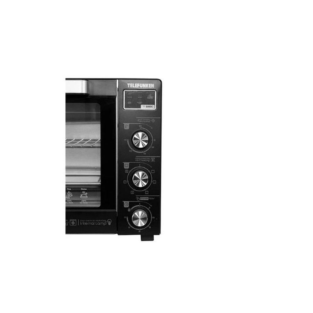 Horno De Mesa Eléctrico Telefunken Tf E850c 80l Negro Capacidad 80 Litros 2200w image number 3.0