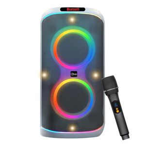Parlante Karaoke Bluetooth Tws 45w Rms Blanco Flaming Party Bass Mlab