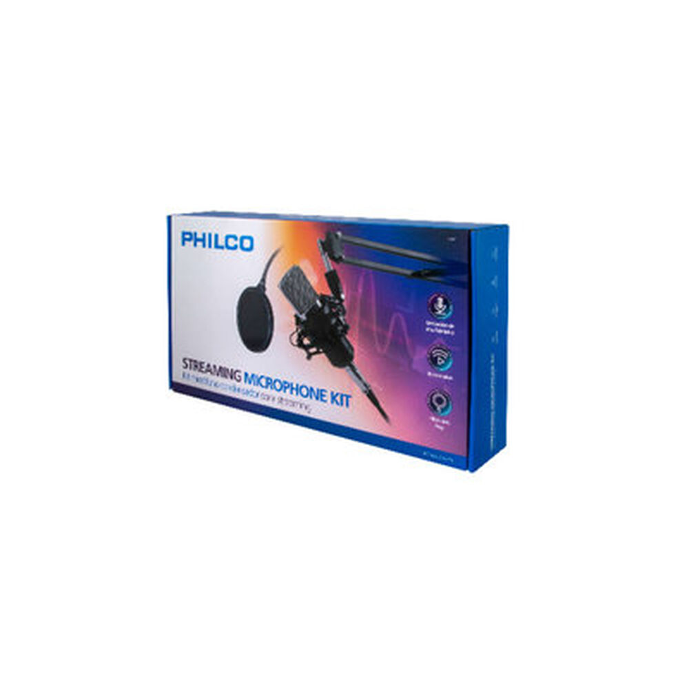 Kit Studio Microphone Con Soporte Antipop Stand Philco image number 5.0