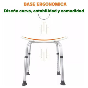 Asiento Seguridad Ducha Regulable Taumm Blanco