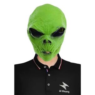 Mascara Marciano Con Guantes Alien Verde