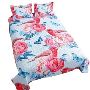 Cobertor De Verano 15 Plazas Quilt + 1 Funda Cubrecama 180x230cm