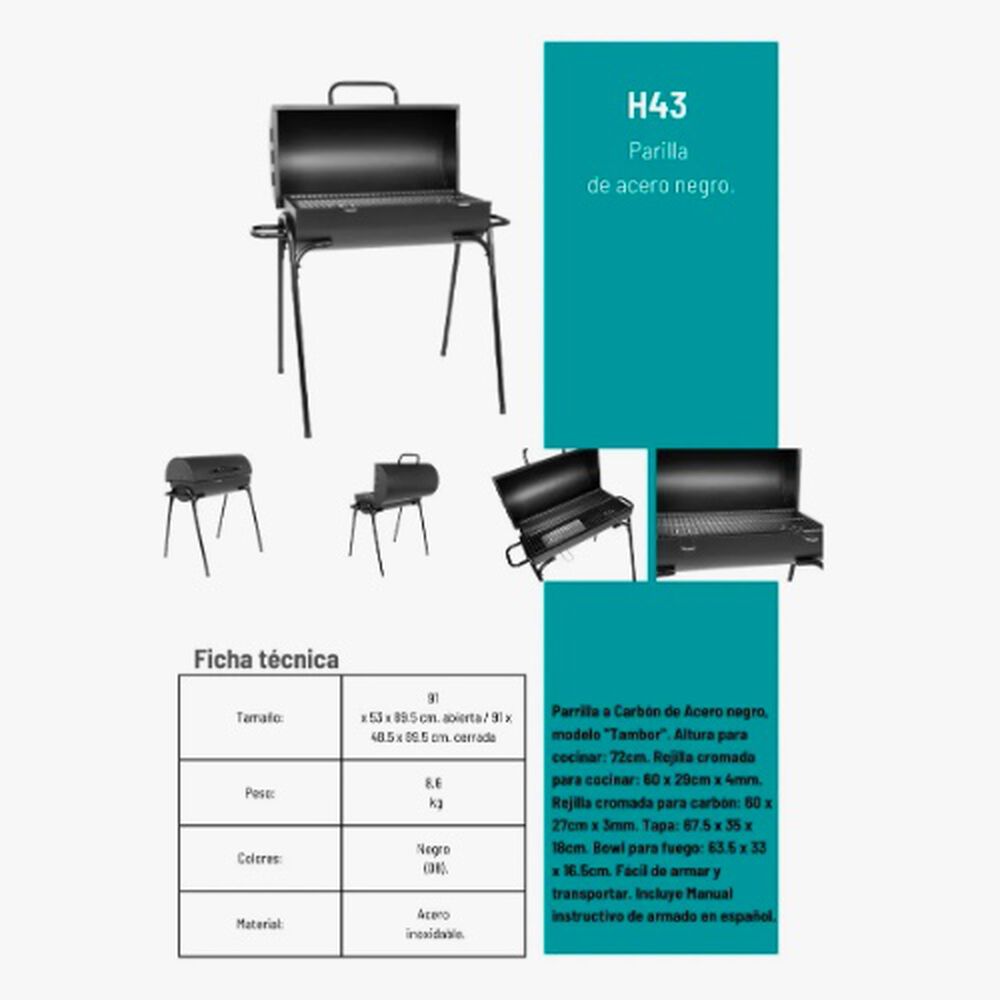 Parrilla Para Asado Con Tapa image number 3.0