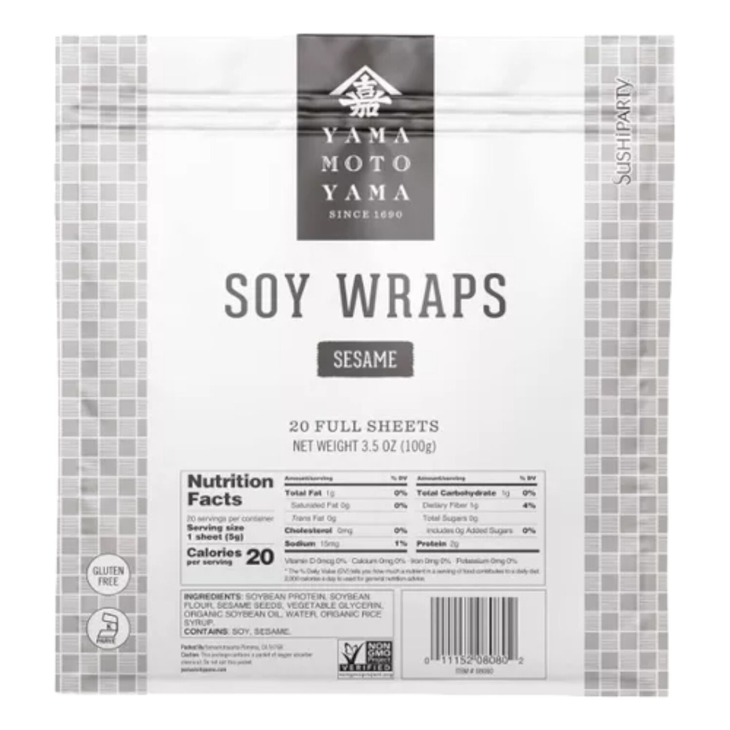 Envoltura | Hoja De Soya S&eacute;samo Yama Moto 100g image number 1.0