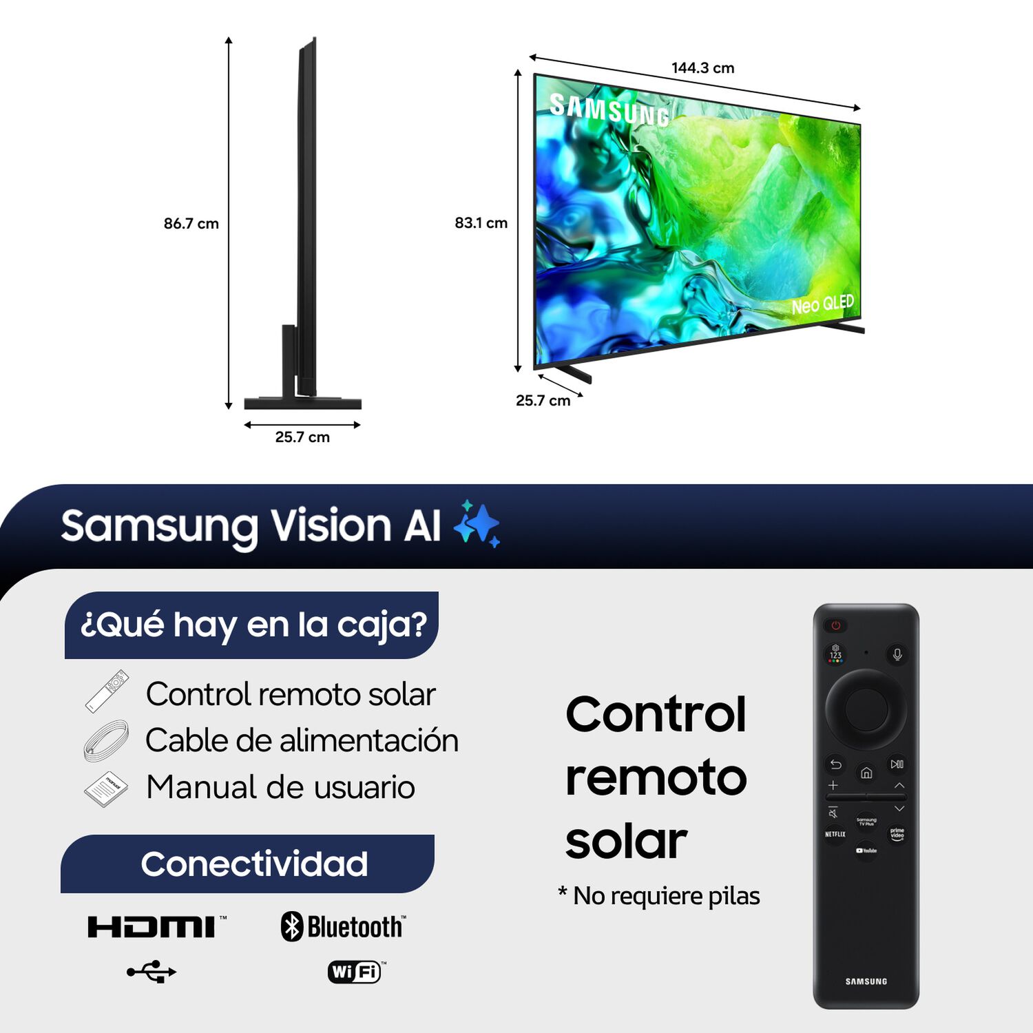 65 Neo Qled Qn80h 4k Samsung Vision Ai Smart Tv 2026 image number 1.0
