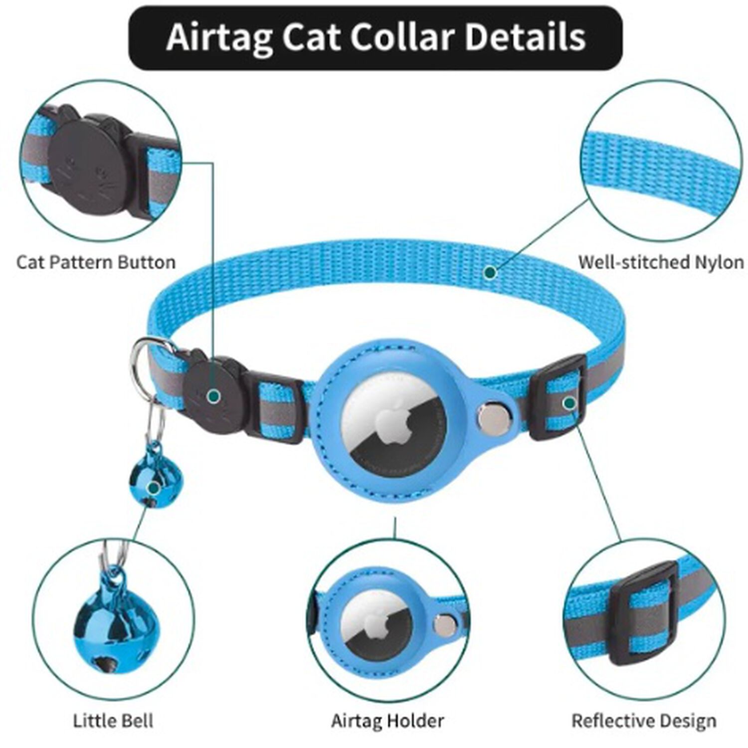 Collar Para Airtag Amarillo image number 1.0