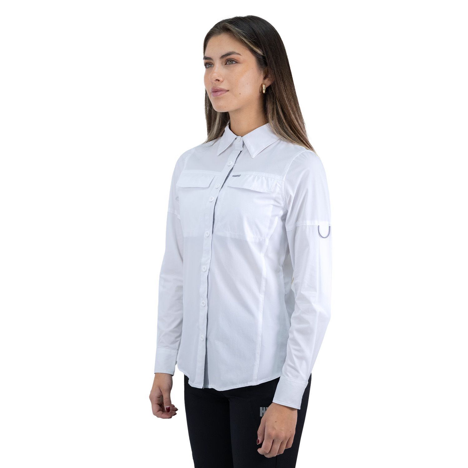 Camisa Hw Antakari Spandex Blanca Mujer image number 2.0