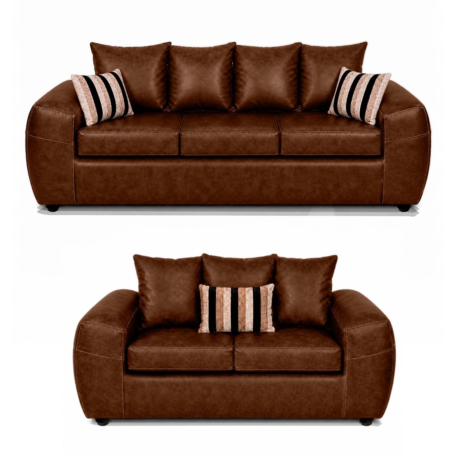 Juego De Living Elegant Detail Houston Pu / 5 Cuerpos image number 0.0