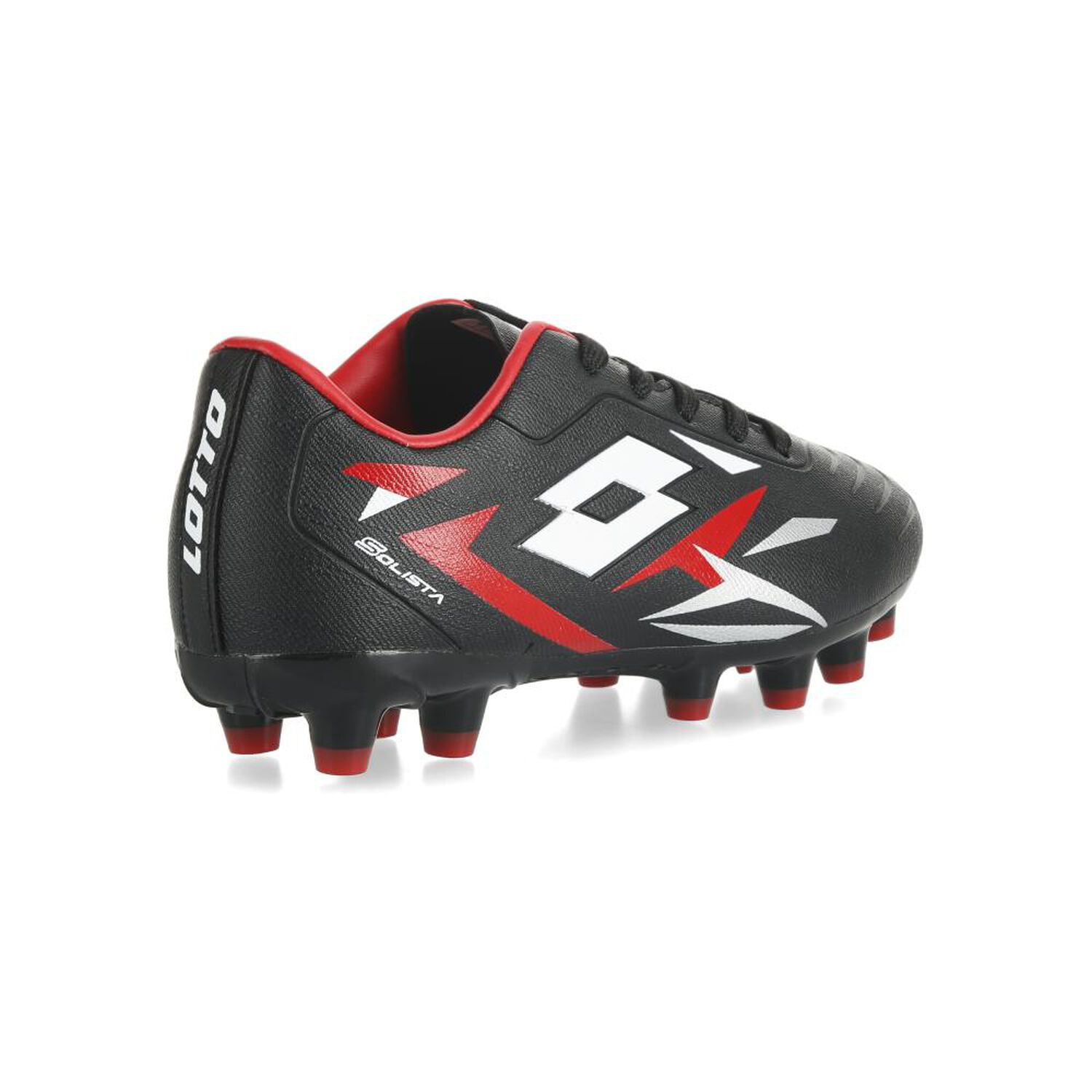 Zapato De F&uacute;tbol Ni&ntilde;o Lotto Solista Fg Jr Negro/rojo image number 3.0