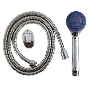 Kit Cabezal Ducha Regulable Base Manguera 150cm Alta Presión