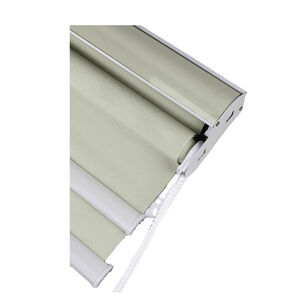 Cortina Roller Blackout Doble Tela Con Cenefa 200x200 Beige