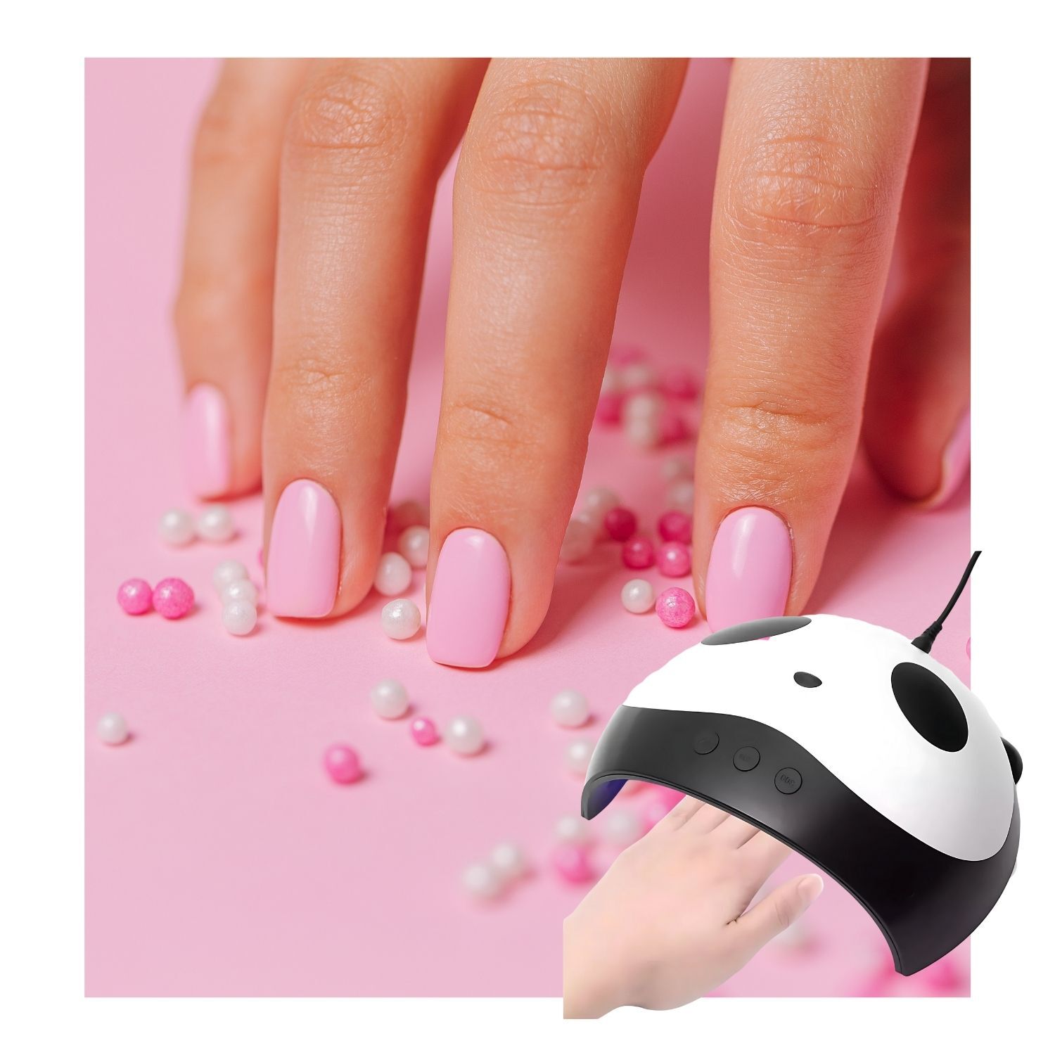 L&aacute;mpara Para U&ntilde;as Esmalte Dise&ntilde;o Panda Usb Uv Led 3 En 1 image number 3.0