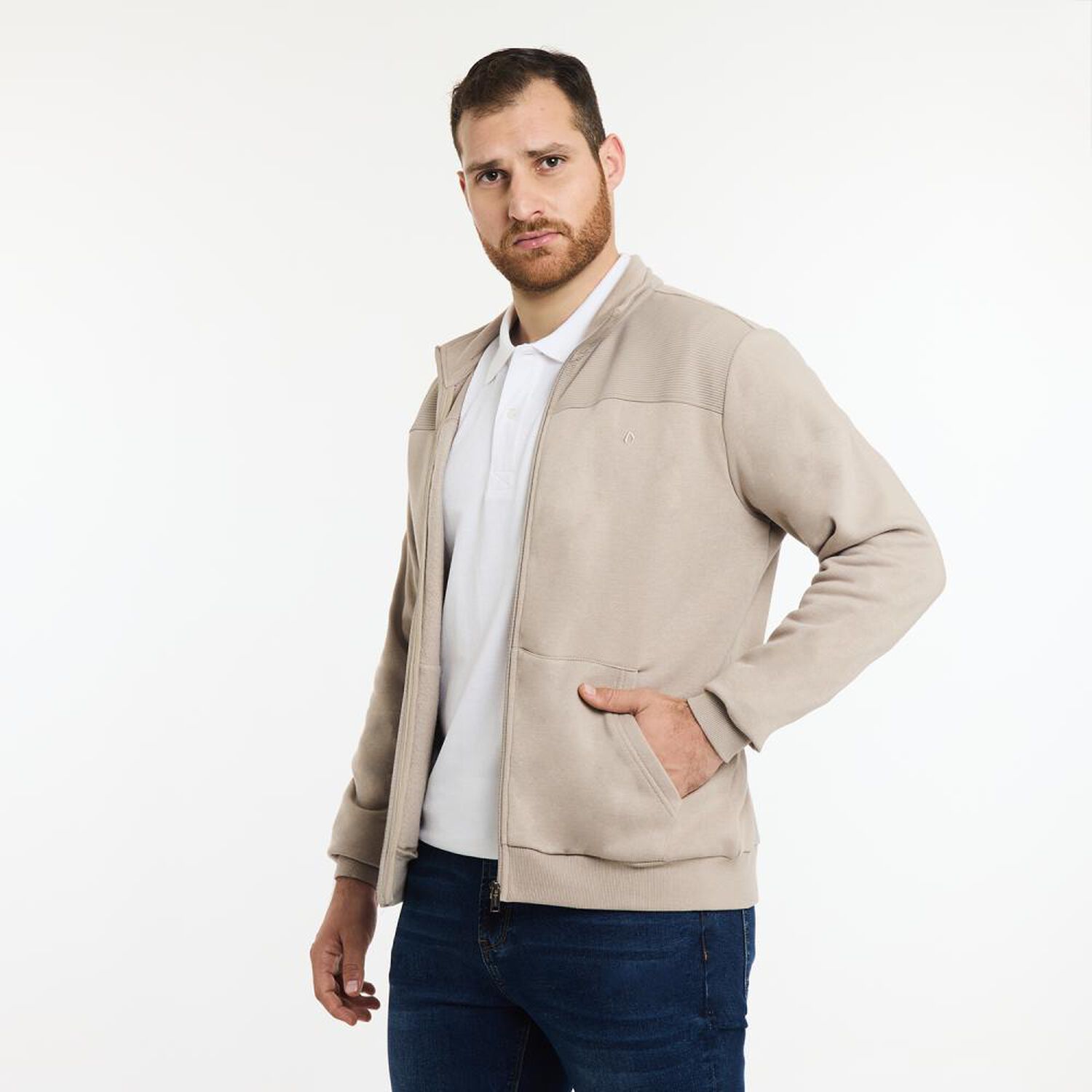 Poler&oacute;n Liso Regular Cuello Alto Hombre Herald image number 2.0
