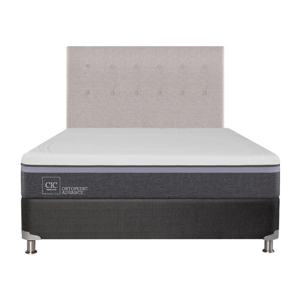 Box Spring Cic Ortopedic / 2 Plazas / Base Normal + Respaldo image number 0.0