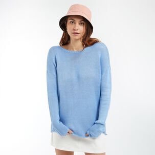 Sweater Tejido Cuello Redondo Extenso Mujer Ocean Pacific