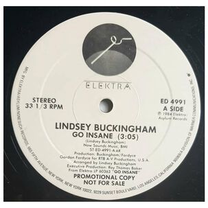 Lindsey Buckingham - Go Insane (promo) | 12" Maxi Single Usado