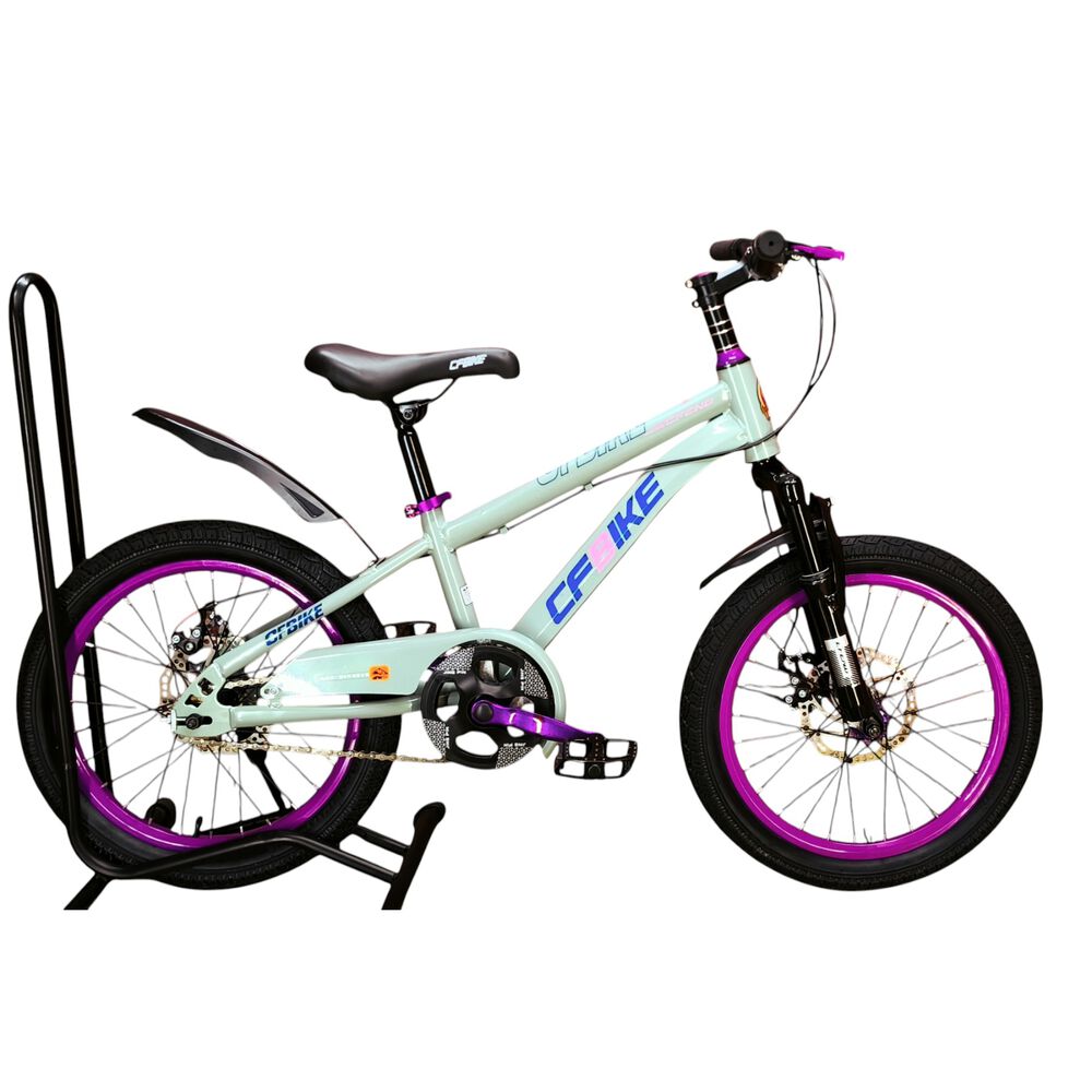 Bicicleta Aro 18 Cfbike Con Freno Disco Gris Lila image number 0.0