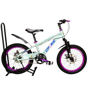 Bicicleta Aro 18 Cfbike Con Freno Disco Gris Lila