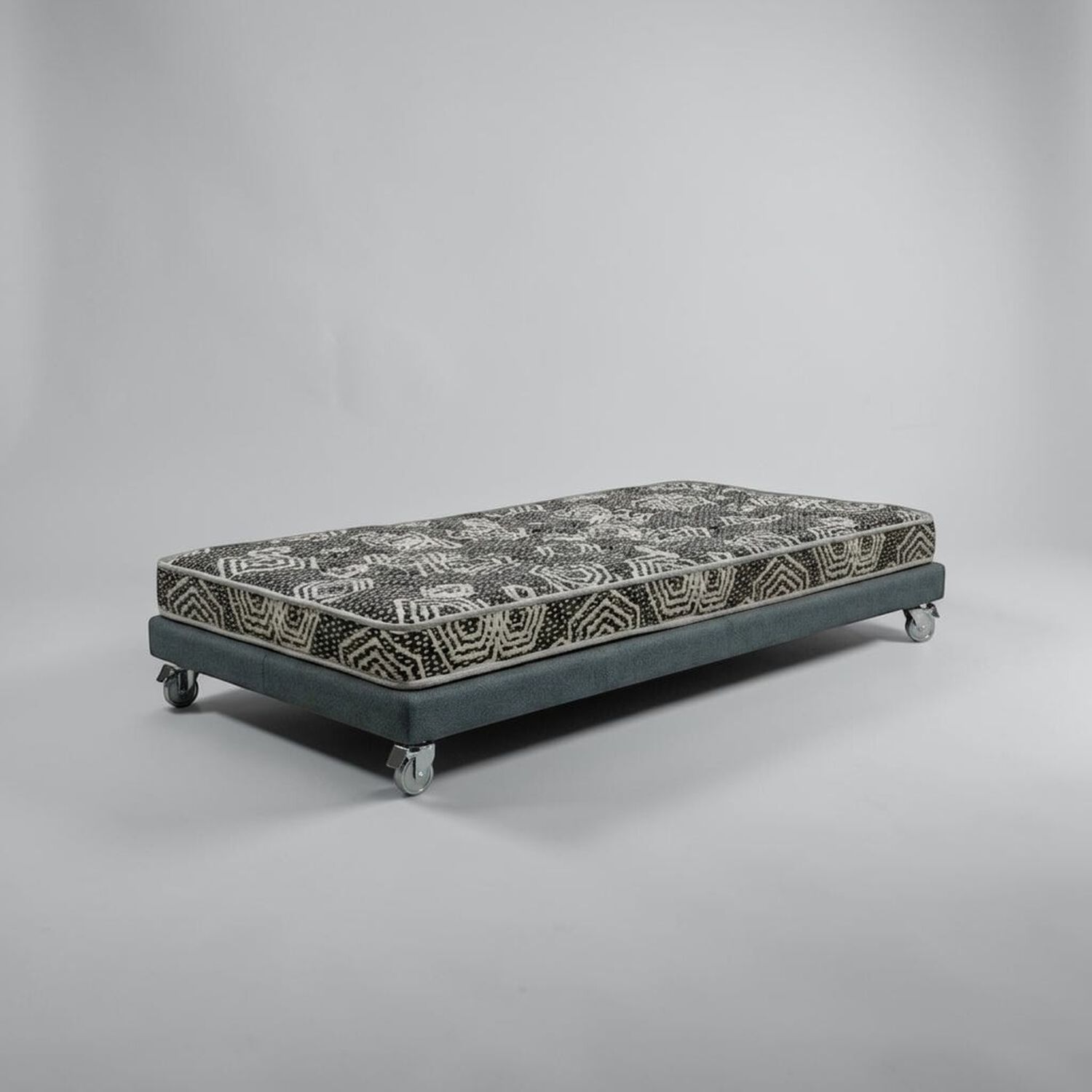 Cama 1 Plaza Box 8 Cm L190 Cm + Colchon Modelo Ideal - Rueda Pyton (gris) image number 1.0
