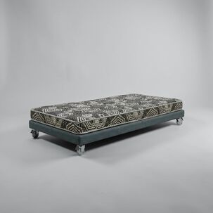 Cama 1 Plaza Box 8 Cm L190 Cm + Colchon Modelo Ideal - Rueda Pyton (gris)