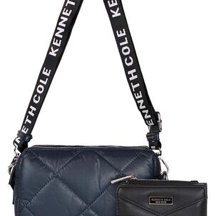 Cartera Acolchada Peyton + Billetera Abella Azul Kenneth Cole