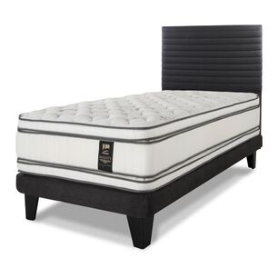 Cama Europea Flex Majesty / 1.5 Plazas / Base Normal + Respaldo