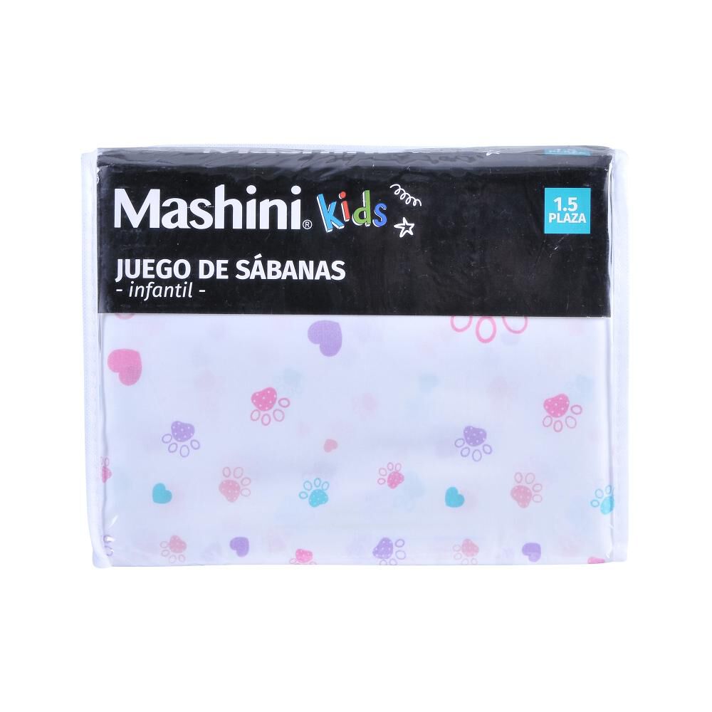 Juego De Sábanas Mashini Patitas / 1.5 Plazas image number 2.0