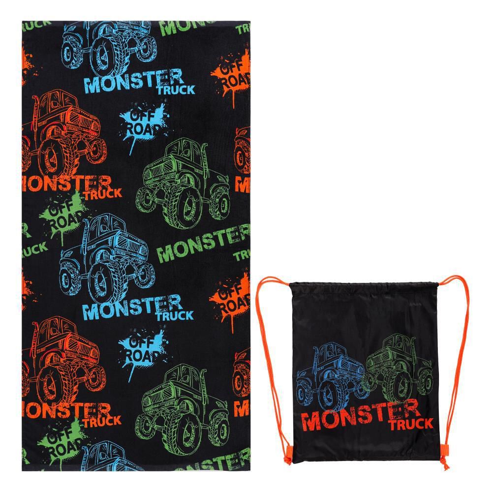Toalla De Playa Con Bolso Casaideal Monster / 70 X 140 Cm image number 5.0