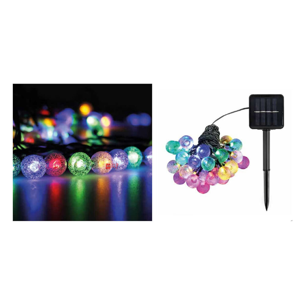Guirnalda Solar Led Decorativa 10mts Impermeable - Ps image number 1.0