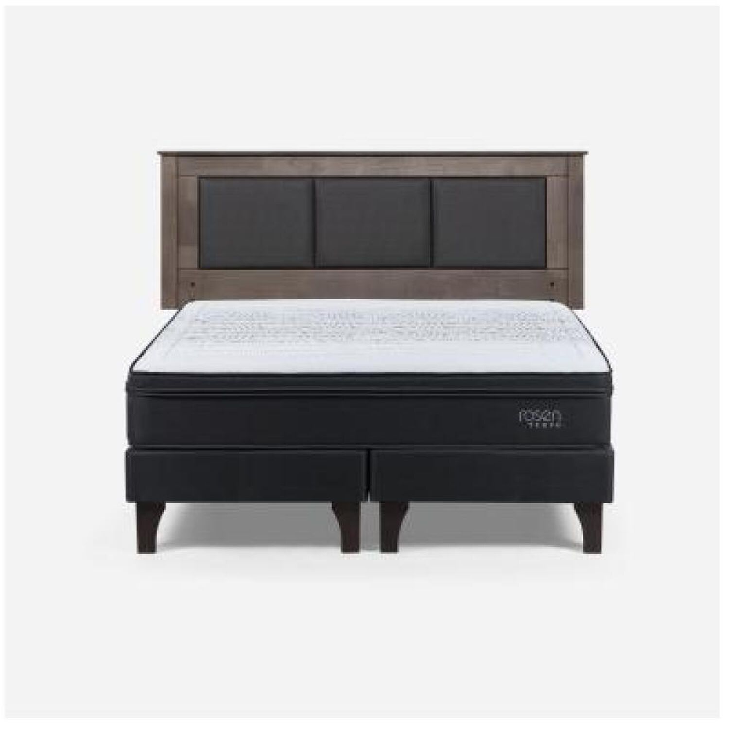 Cama Europea Rosen Tempo / 2 Plazas / Base Dividida + Respaldo image number 6.0