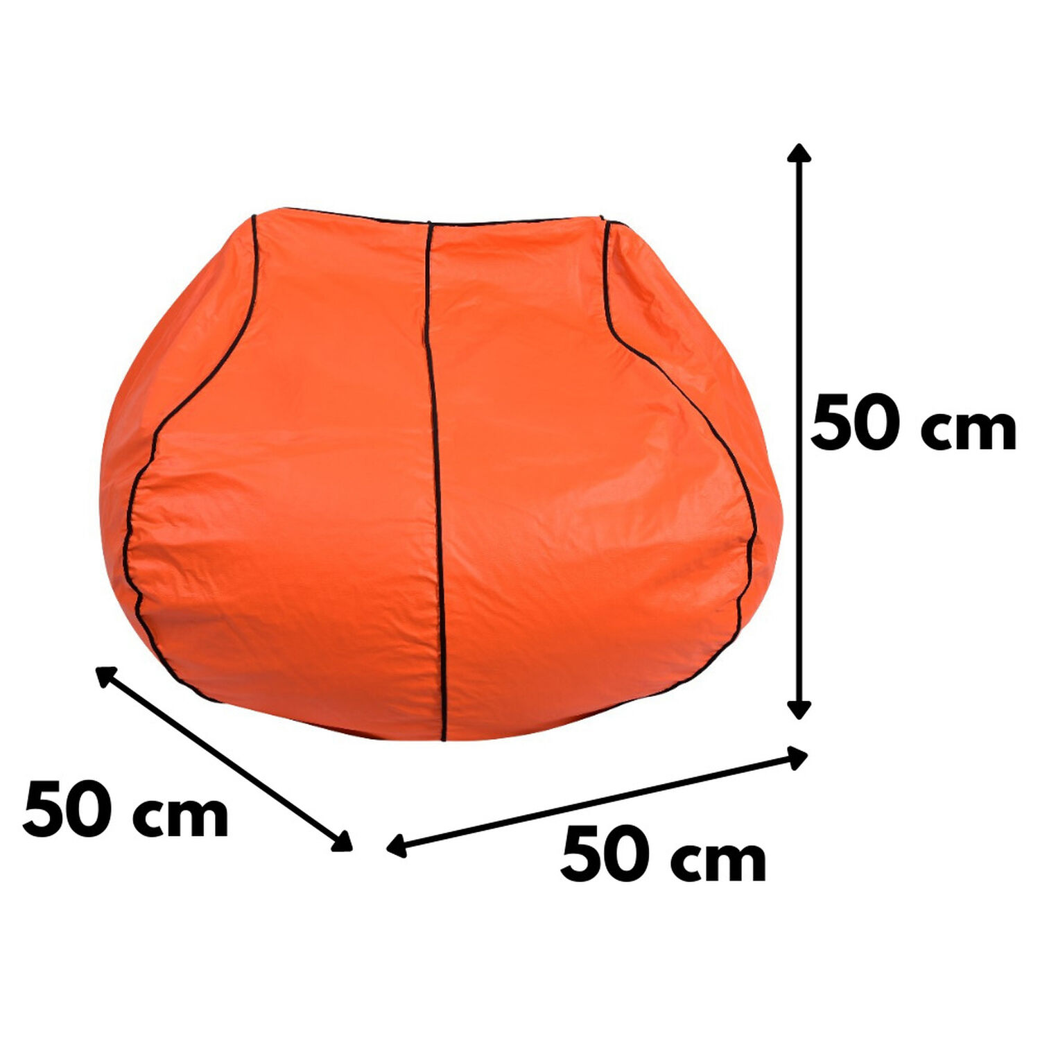 Pouf Pera Infantil B&aacute;squetbol Eco Cuero 50x50x50 Cm M&aacute;xima Design image number 2.0