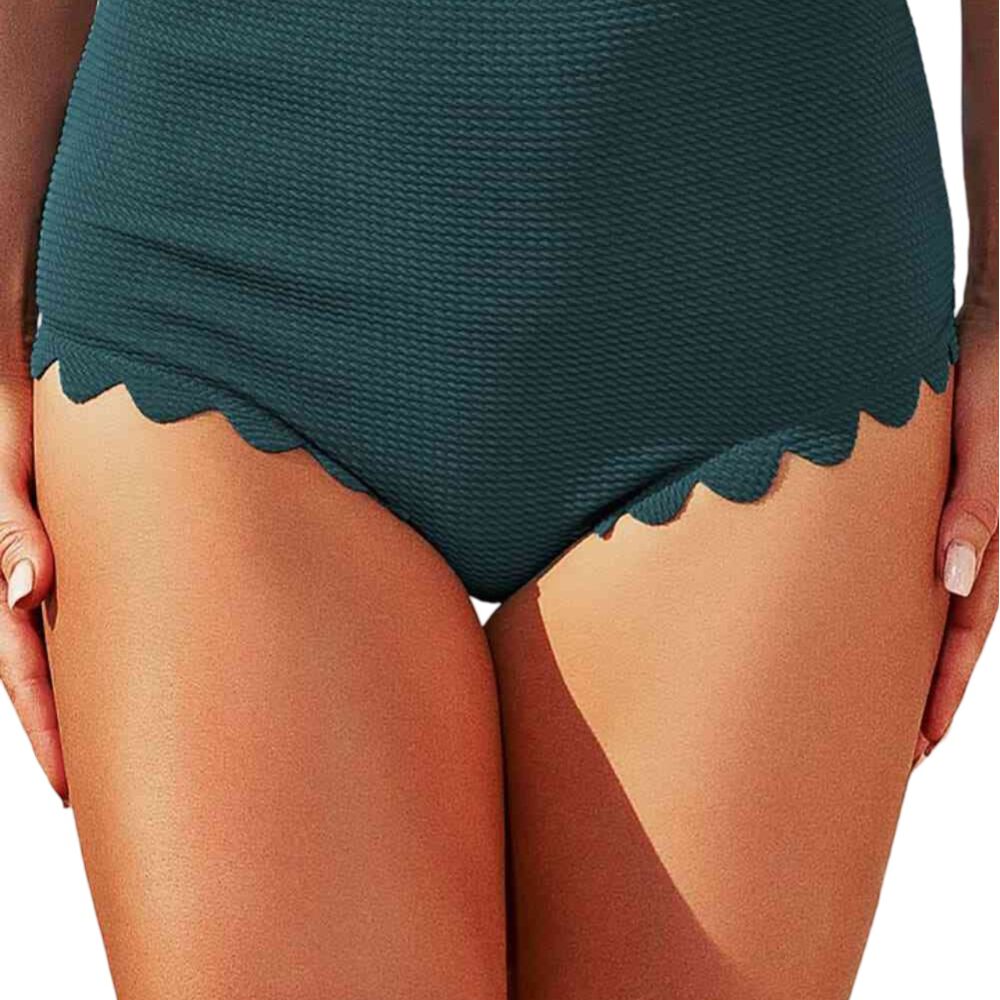 Calzon Bottom De Baño Talle Alto Control Textura Gloriahoon image number 3.0