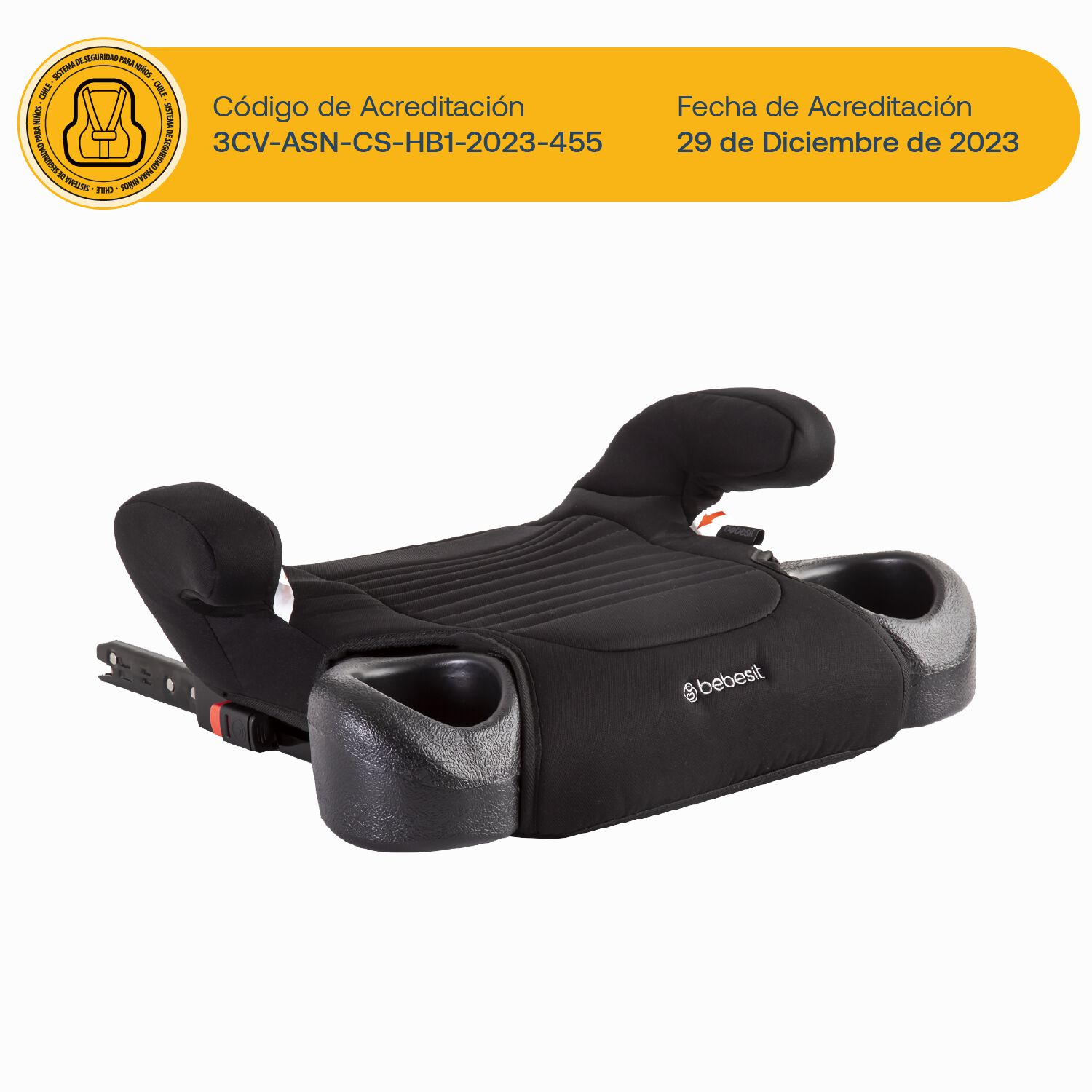 Alzador Isofix Negro Bebesit image number 5.0