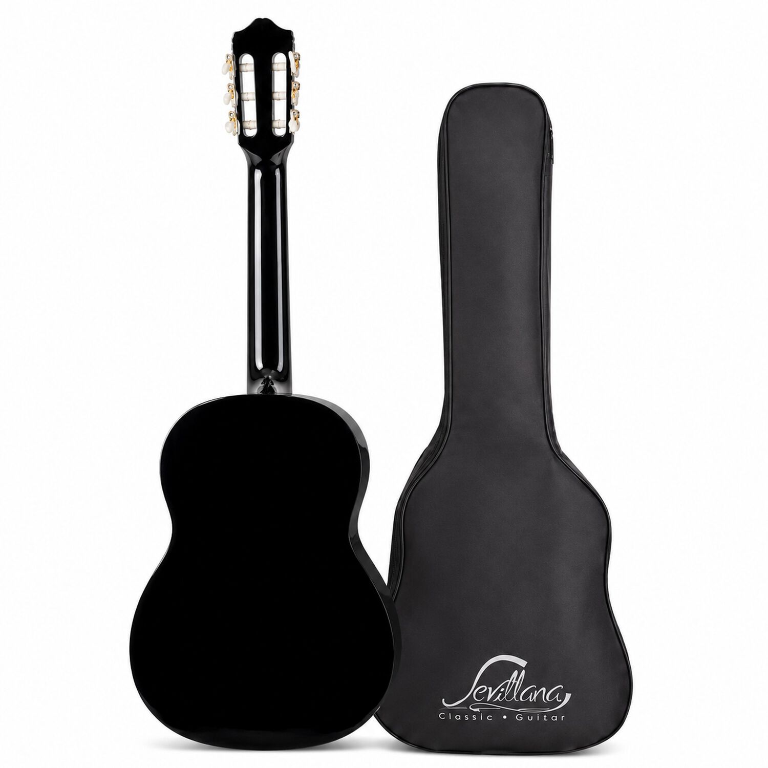 Guitarra Cl&aacute;sica Sevillana 39&rdquo; Negro Con Alma + Funda 8448 image number 6.0