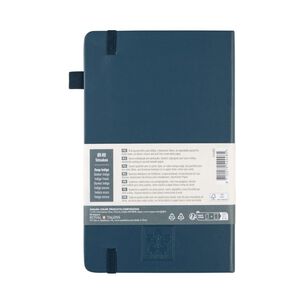 Libreta Hoja Crema Con Cuadrados 13x21cm(azul Indigo), Sakura