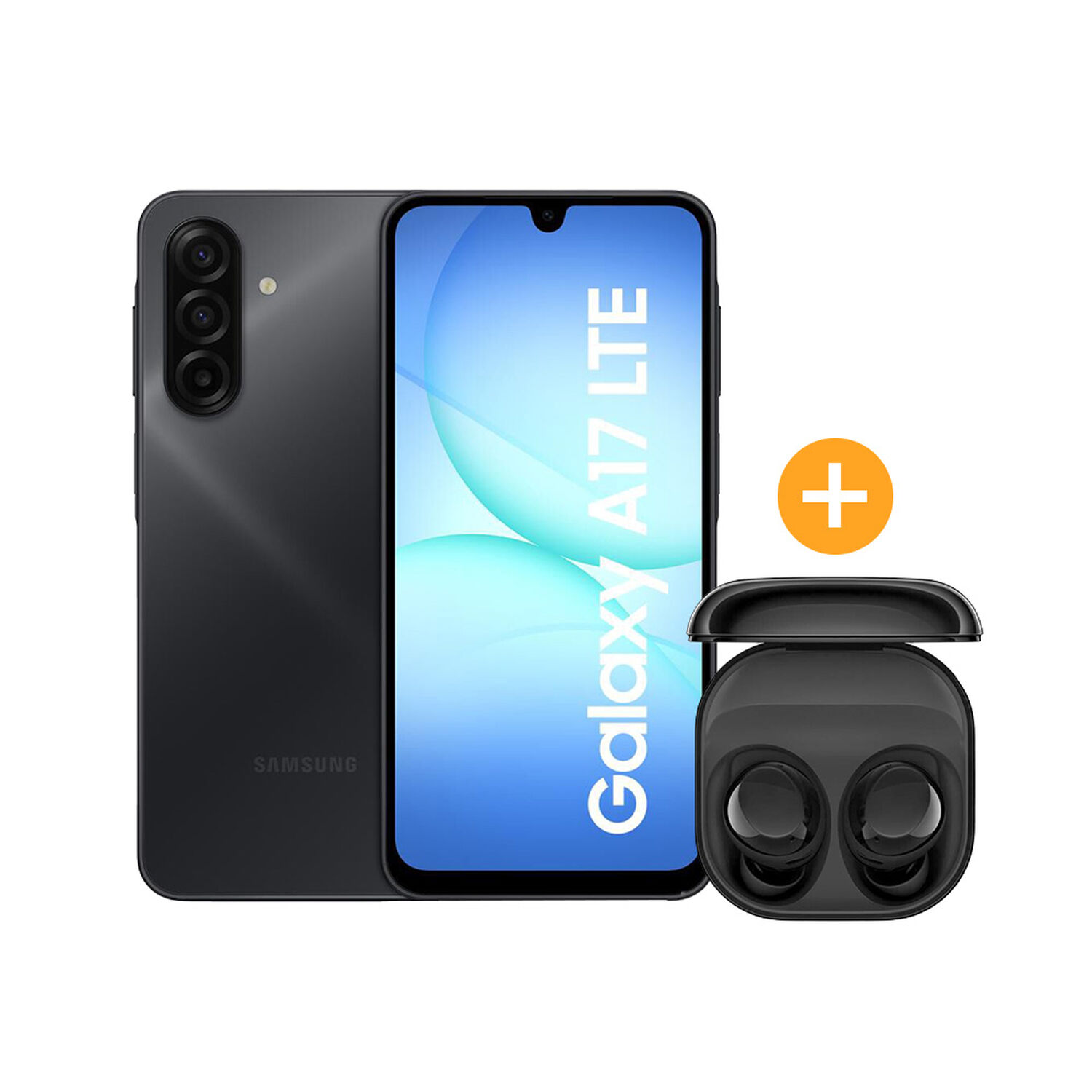 Samsung Galaxy A17 LTE / 4G / 128 GB / Negro + Galaxy Buds Core Negro image number 0.0