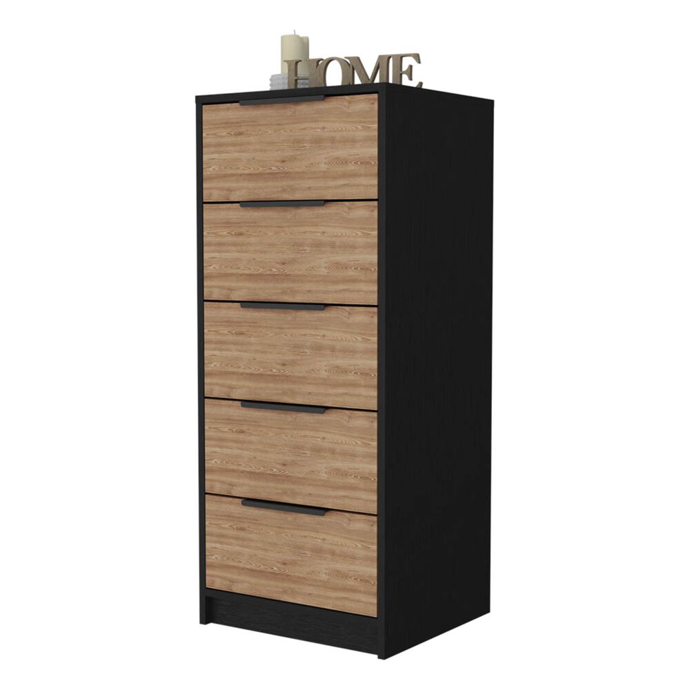 Comoda 5 Cajones Fm-002n - Negro image number 1.0