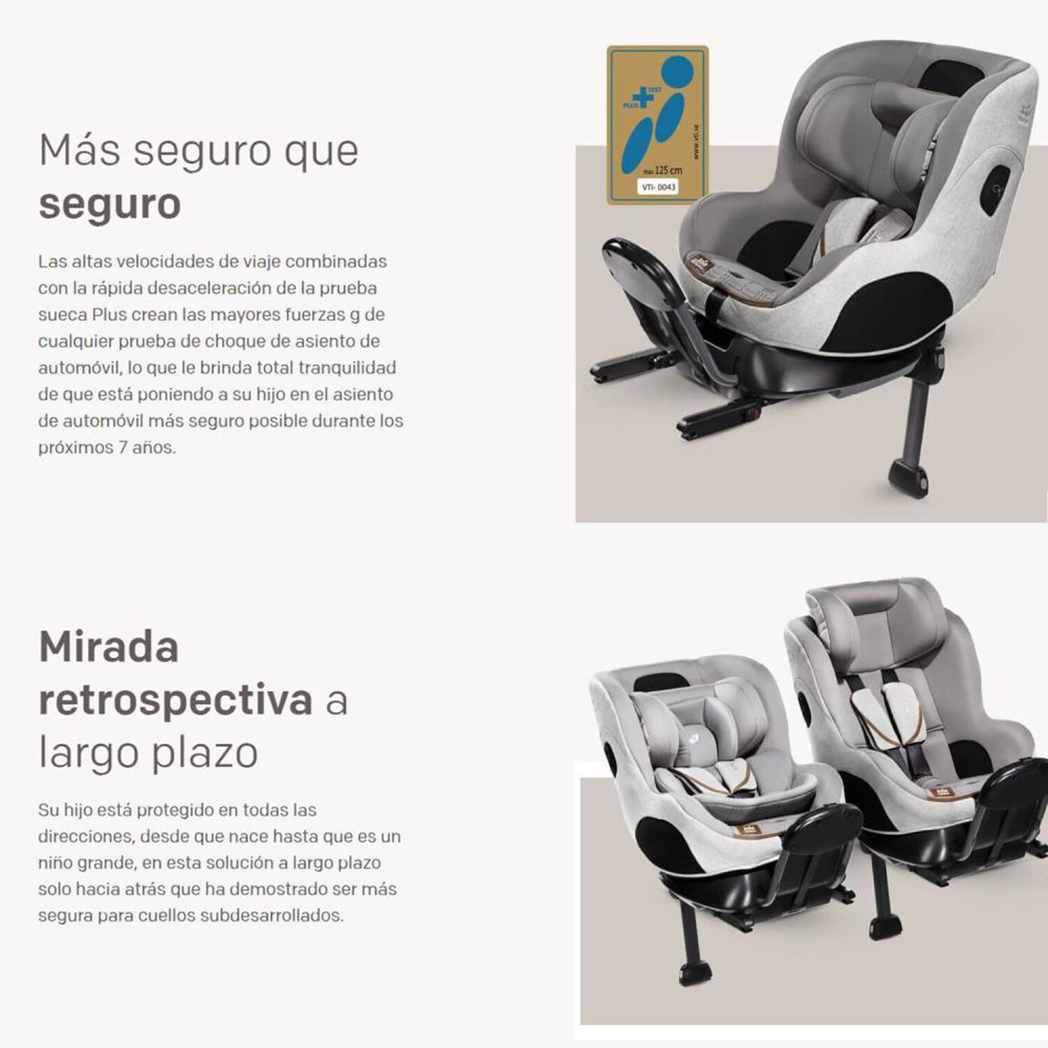 Silla De Auto Bebesit Convertible I-Prodigi Oyster image number 7.0
