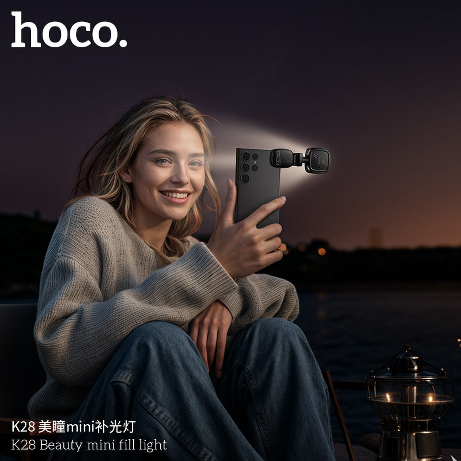 Hoco K28 Panel De Luz Led Luz Blanca / Calida Para Celulares Clip-on image number 4.0