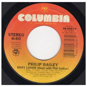 Philip Bailey And Phil Collins - Easy Lover | 7" Single Usado