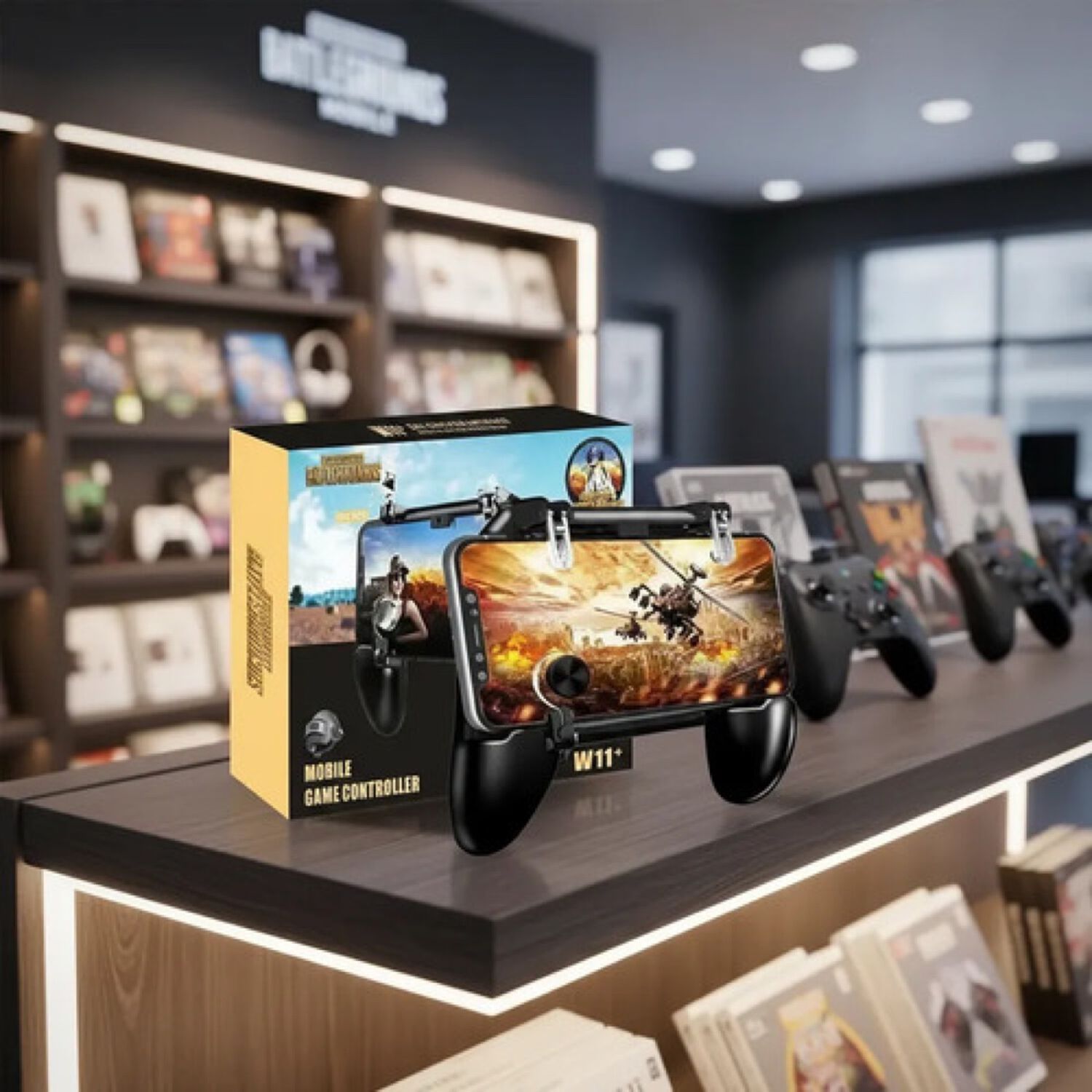 Gamepad Control Para Celular Gatillos Grip W11 Fortnite Pubg image number 7.0